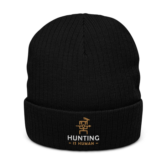 Hunting Is Human Ribbed knit beanie