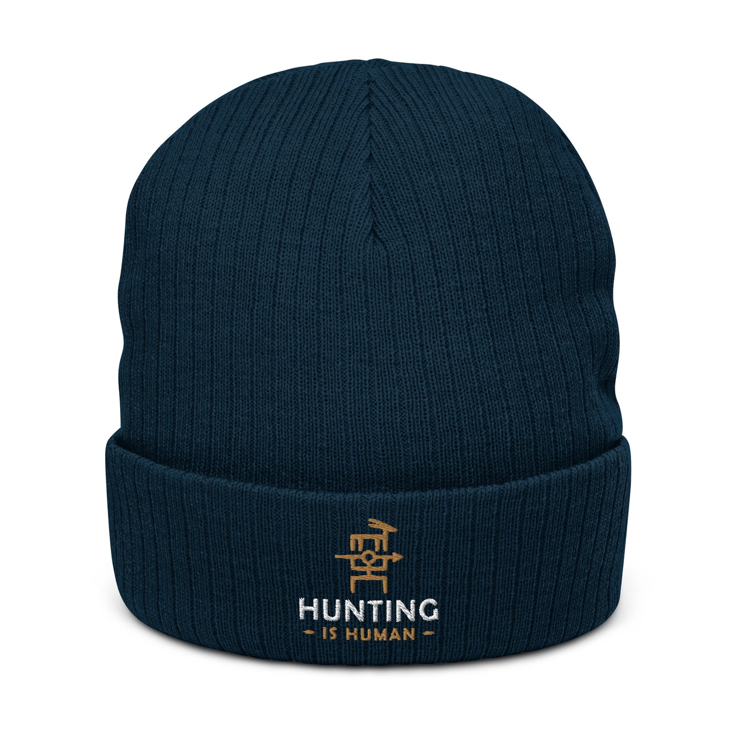 Hunting Is Human Ribbed knit beanie