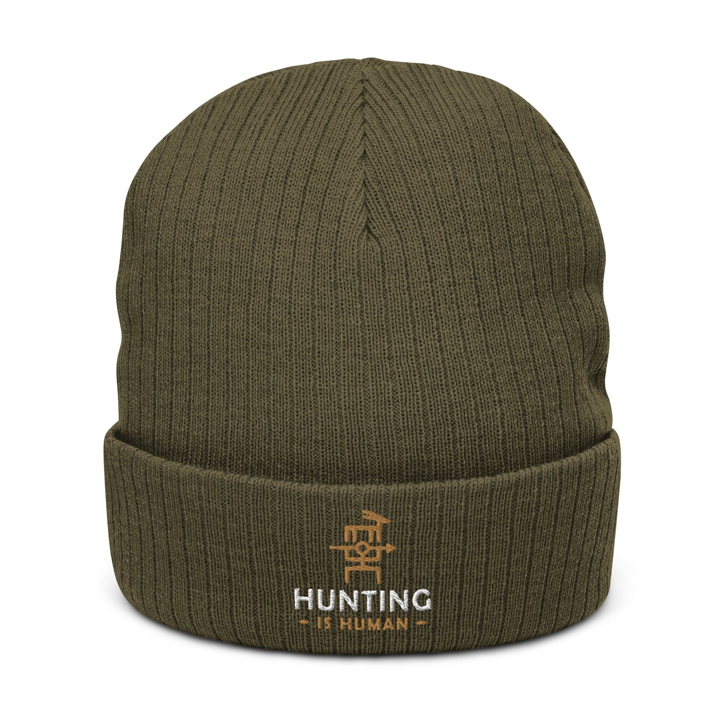 Hunting Is Human Ribbed knit beanie